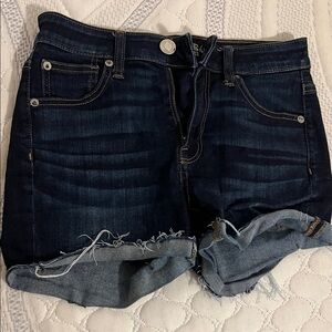 American Eagle Outfitters Dark Blue Denim Shorts
